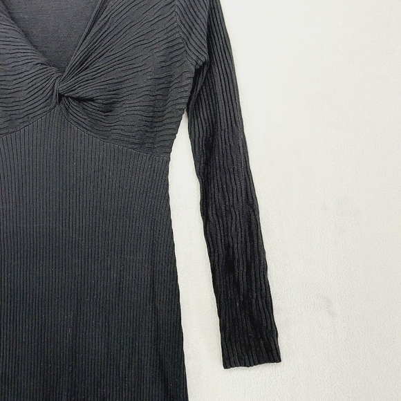 New ASTR the Label Textured Knot Front Off the Shoulder Long Sleeve Dress P849 - Picture 5 of 11